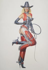 Hajime Sorayama 'Untitled' (to hot to handle - 1993 - offset lithograph