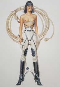 Hajime Sorayama 'Untitled' (to hot to handle - 1993 - offset lithograph