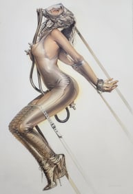 Hajime Sorayama 'Untitled' (to hot to handle - 1993 - offset lithograph