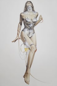 Hajime Sorayama 'Untitled' (to hot to handle - 1993 - offset lithograph