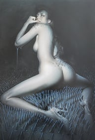 Hajime Sorayama 'Untitled' (to hot to handle - 1993 - offset lithograph
