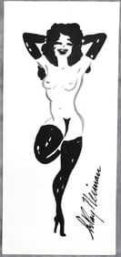 LeRoy Neiman, Playboy Femlin - Pose II, Original Drawing