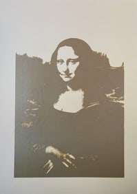 Andy Warhol Da Vinci Mona Lisa Black On Vellum Sunday B Morning
