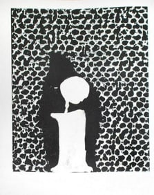 David Hockney, Letter I, Framed Lithograph