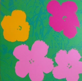 Andy Warhol, Original Screenprint, Sunday B Morning Flowers 11.68
