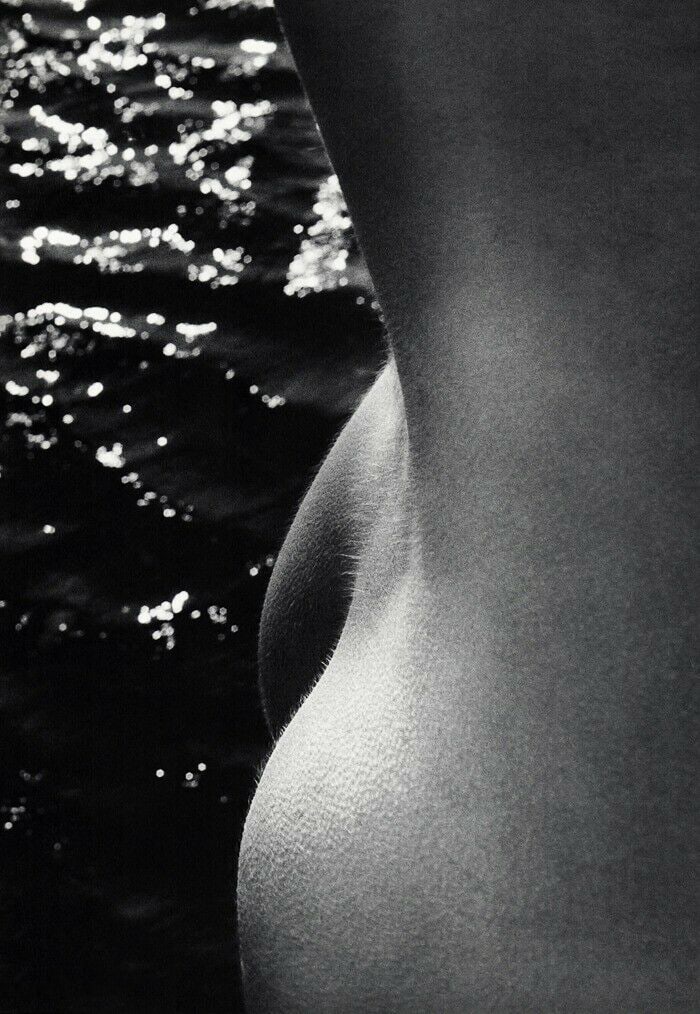 LUCIEN CLERGUE - Female Nude Body, 1968: Photographer: Lucien Clergue (France, 1934 - 2014) - renowned French photographer with a diverse body of work, he is perhaps best known for his dynamic female nude studies in and around water which of