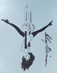 Playboy | LeRoy Neiman Femlin Gymnast, Original Drawing