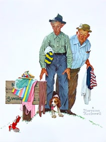 Norman Rockwell, Sweet Surprise, Colotype