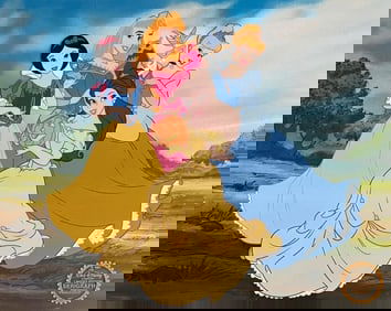 Disney, Cinderella Belle Snow White Aurora Sericel Limited Edition Sericel