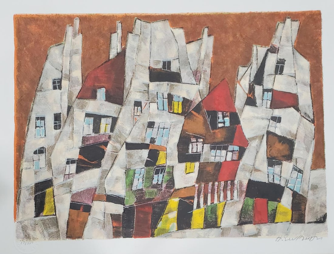 Harry Guttman, 'Two Cities', Signed Limited Edition Lithograph (1 of 1)