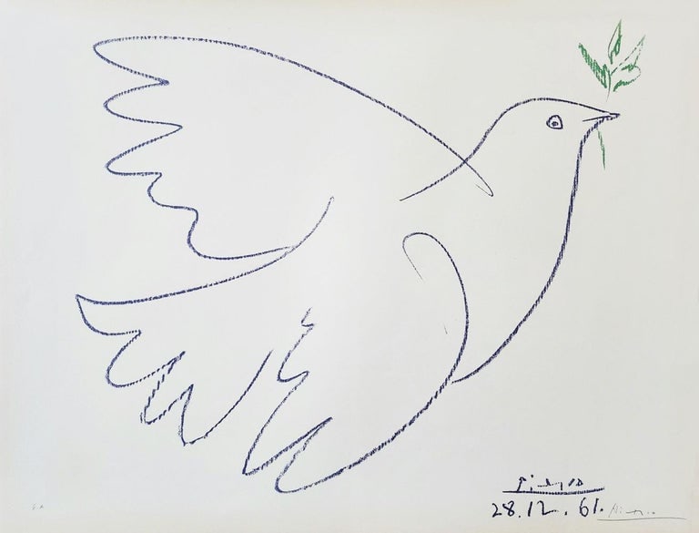 Pablo Picasso (After), 'La Colombe Bleu, 1961 (1 of 3)