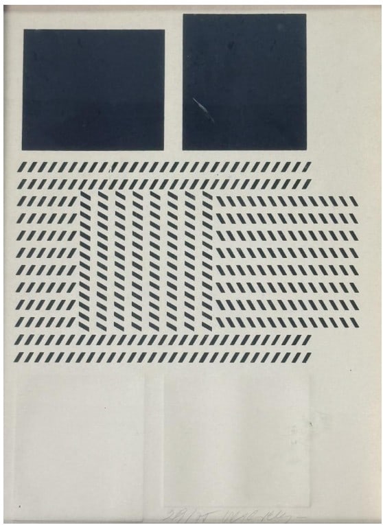 Victor Vasarely, 'Untitled', Relief Etching on Paper, 1966 (1 of 2)
