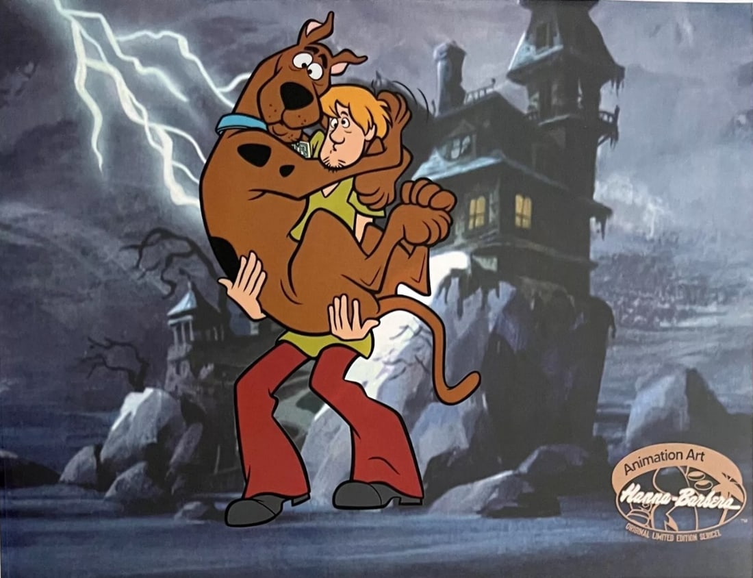 Hanna-Barbera, 'Scooby Doo & Shaggy - "Zoinks!", Limited Edition Animation Cel (1 of 1)