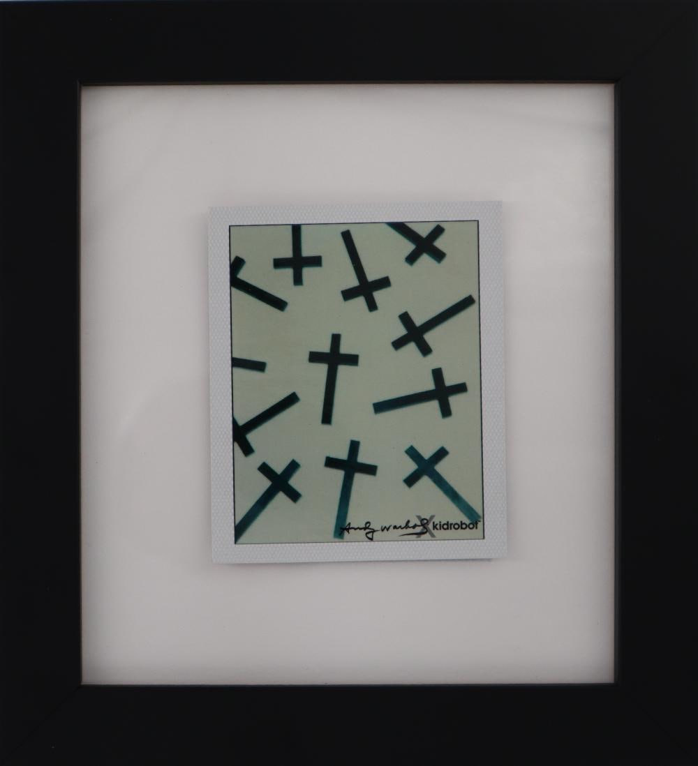 Andy Warhol (After), 'Crosses 1982, Framed Estate Polaroid: Description After Andy Warhol Title- Crosses, 1982 Polaroid published in 2017 by Kidrobot, LLC copy right The Andy Warhol Foundation for the visual arts, Inc. Polaroid size: 4.25" x 3.5"Framed Approx.