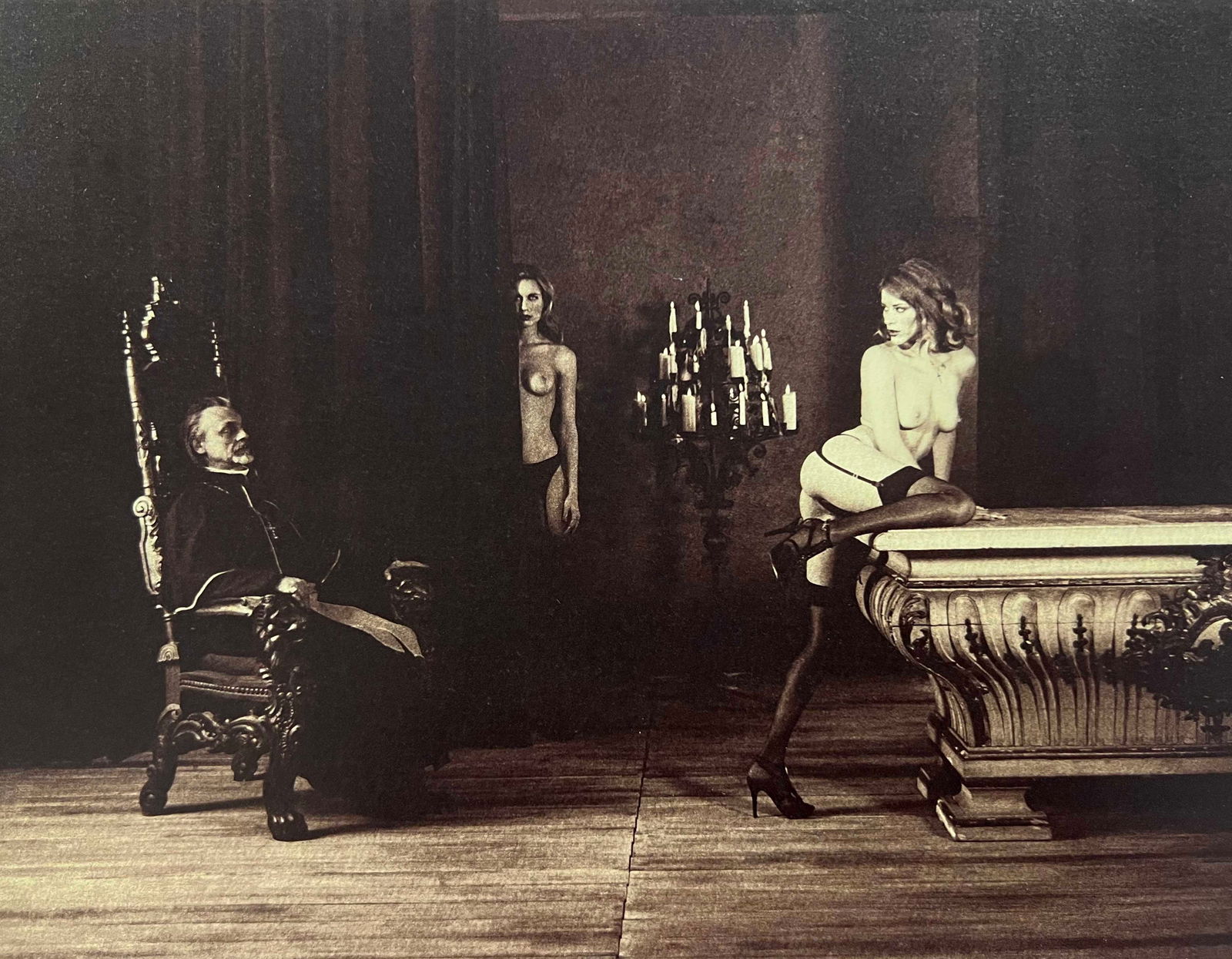 Marc Lagrange, Chocolate Nudes, 2019: Photographer: Marc Lagrange was a Belgian photographer known for his nude portraits of female figures. Lagrange created dream-like and fantastical narrative pictures populated by beautiful nudes that