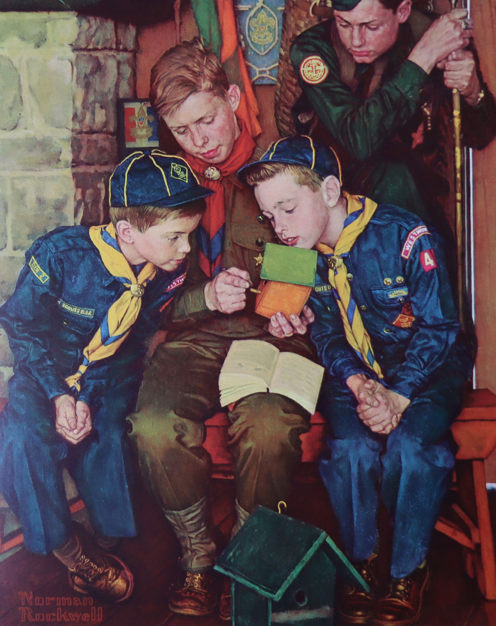 Norman Rockwell, 'The Right Way', Offset Lithograph, 1969: Artist: Norman Rockwell (American, 1894-1978) Title: Surface: Gloss Paper Type: Offset Lithograph Year: 1969 Size: 14"x11" inches (35.6 x 27.9 cm) (sheet, each)Origin: USA Signed: No Artist Bio: First