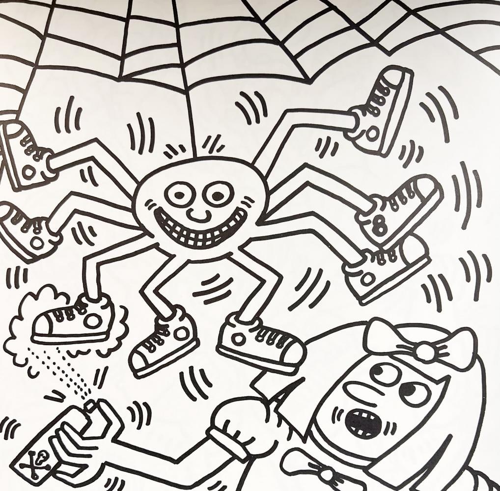 Keith Haring, Untitled Viii, Lithograph - 1985: Description Artist: Keith Haring Title: Untitled X Year: 1985 Dimensions: 11.5 in. by 11 in. Edition: From the rare limited edition of 300 Publisher: Keith Haring POP Shop NYC Medium: Lithograph on Pa