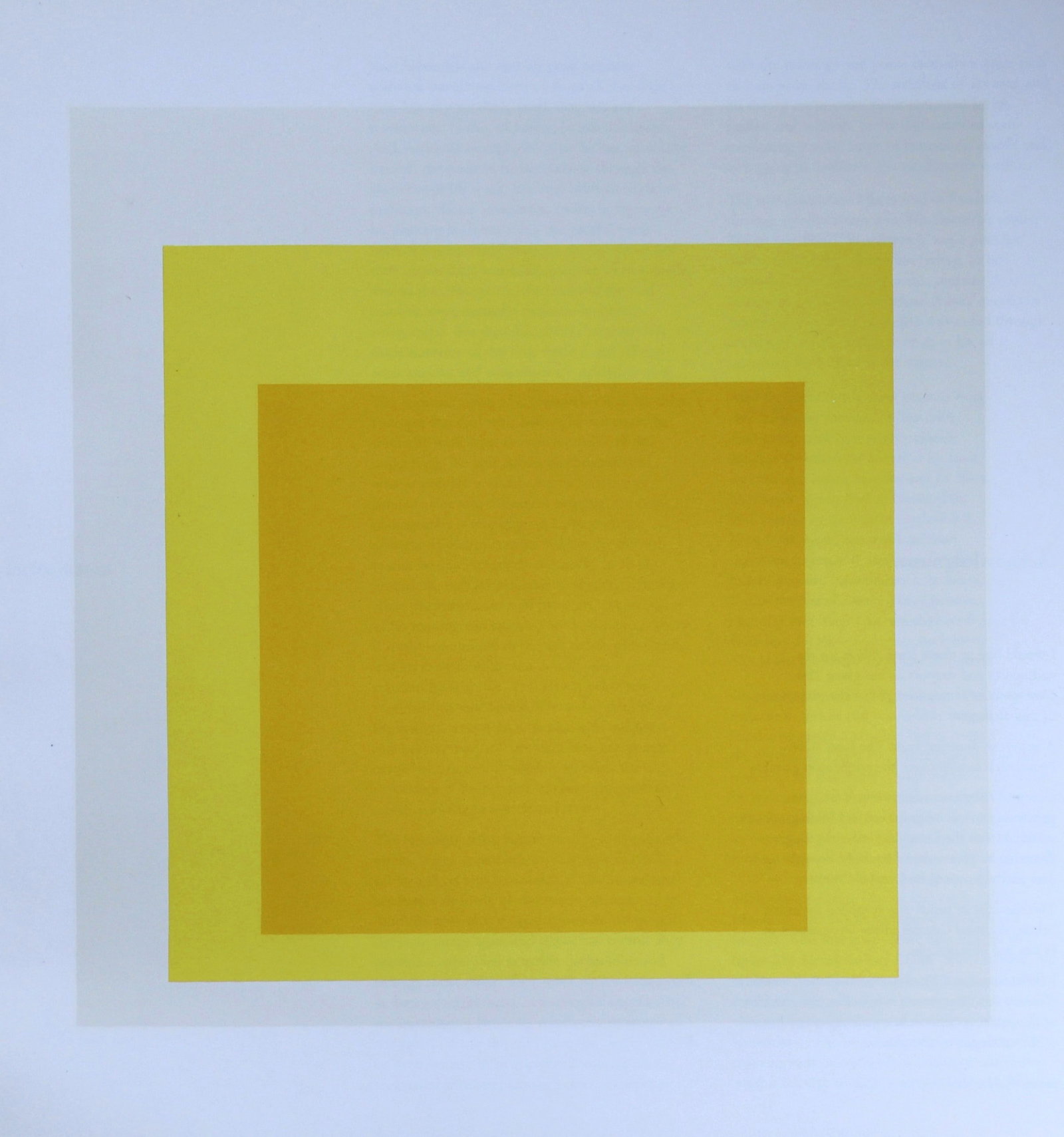 Josef Albers, Homage to the Square: Frontal Backing', Framed Silkscreen Print, 1970: artist: Josef Albers (1888-1976) Size: 8"x8 Type: Silkscreen print Printer: Eastern Press Inc. Year: 1971 Condition: Excellent Artist Bio: Josef Albers (born March 19, 1888, Bottrop, Ger.—died March