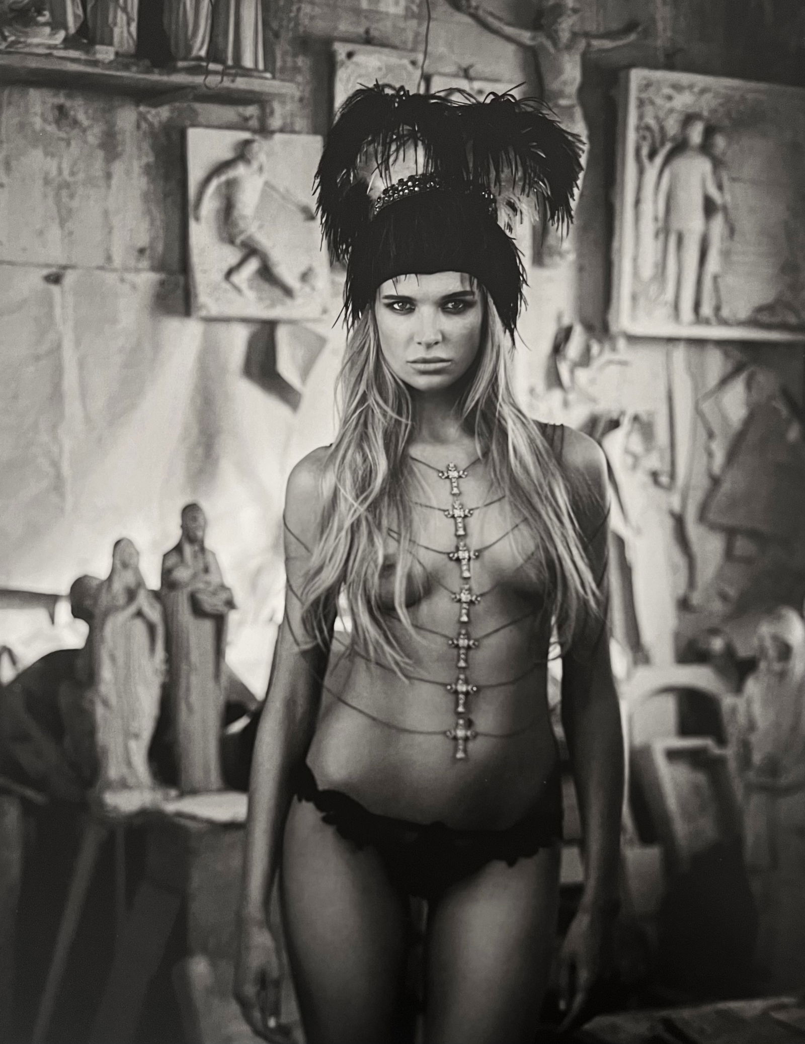 Marc Lagrange - Senza Parole, 2015: Photographer: Marc Lagrange was a Belgian photographer known for his nude portraits of female figures. Lagrange created dream-like and fantastical narrative pictures populated by beautiful nudes that