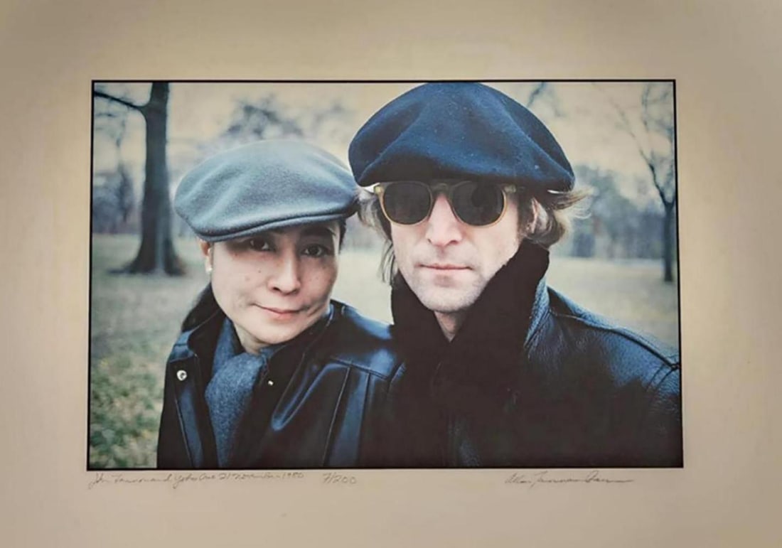 Allan Tannenbaum, 'John Lennon & Yoko Ono, Central Park', Signed Limited Edition Print, 1980 (1 of 2)