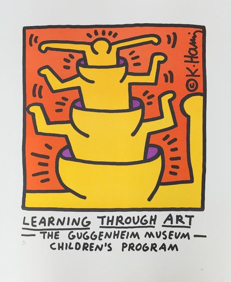 Keith Haring 'Learning Through Art, The Guggenheim Museum 1990 Limited edition 1990 (1 of 4)