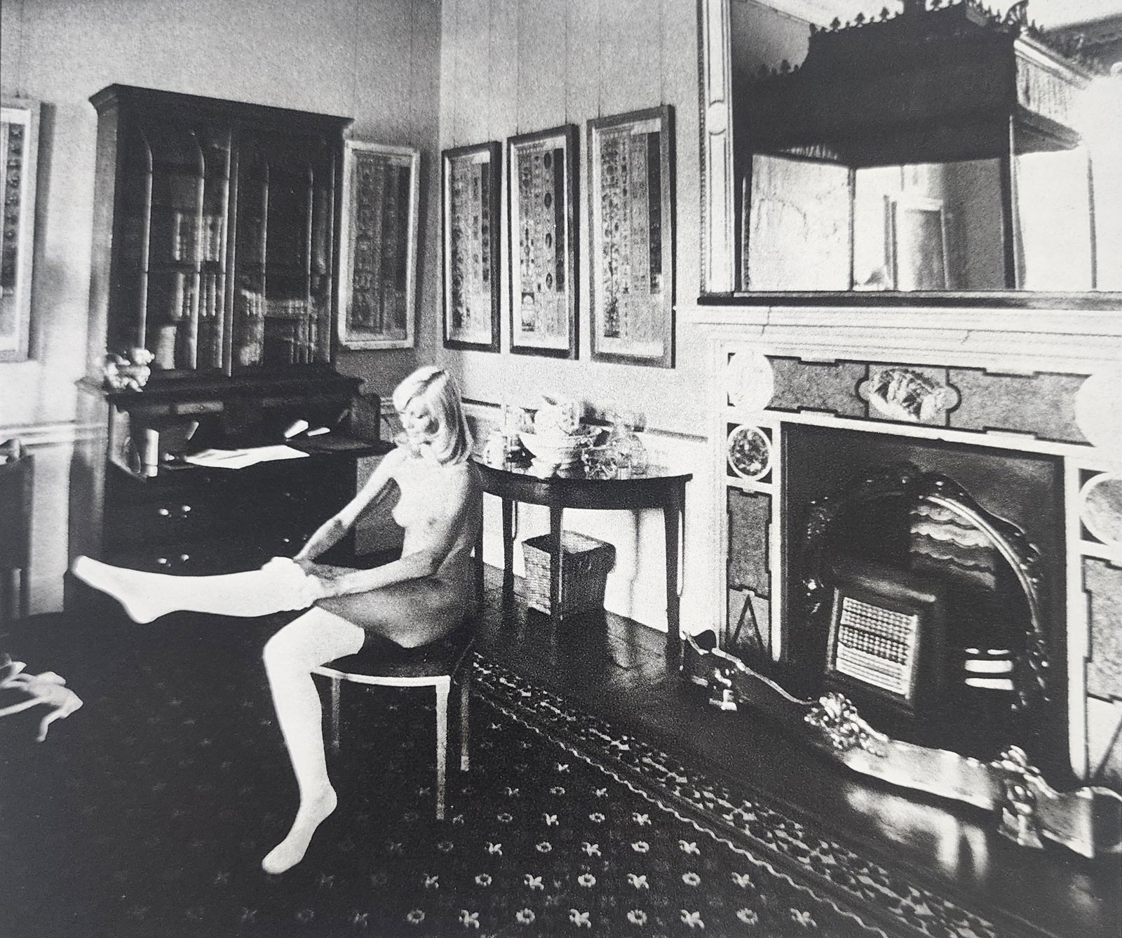 John Hedgecoe 'Possessions, Female Nude 1978: Artist/Photographer: John Hedgecoe Title/Subject: Possessions, Female Nude Type Of Print: Authentic Sheet Fed Photogravure/Heliogravure. Date Of Print: 1978 Paper: Medium weight, satin/matte finish. P