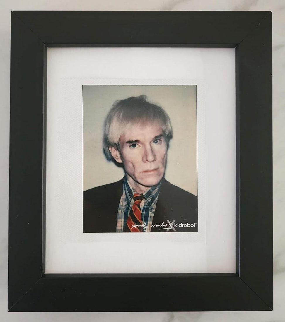 Andy Warhol (After), 'Andy Warhol Headshot' 1981, Framed Estate Polaroid (1 of 1)