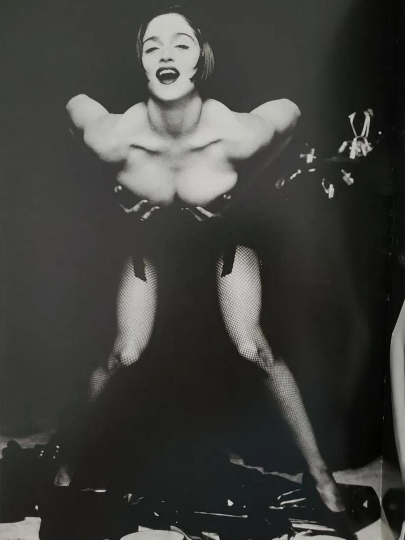 Herb Ritts, Madonna III, San Pedro, 1990: Photographer: Herbert "Herb" Ritts (American, 1952 - 2002) - renowned fashion, art and celebrity photographer. Subject: "Madonna III, San Pedro, 1990" Type Of Print: Fine Duotone Photo Engraving Date