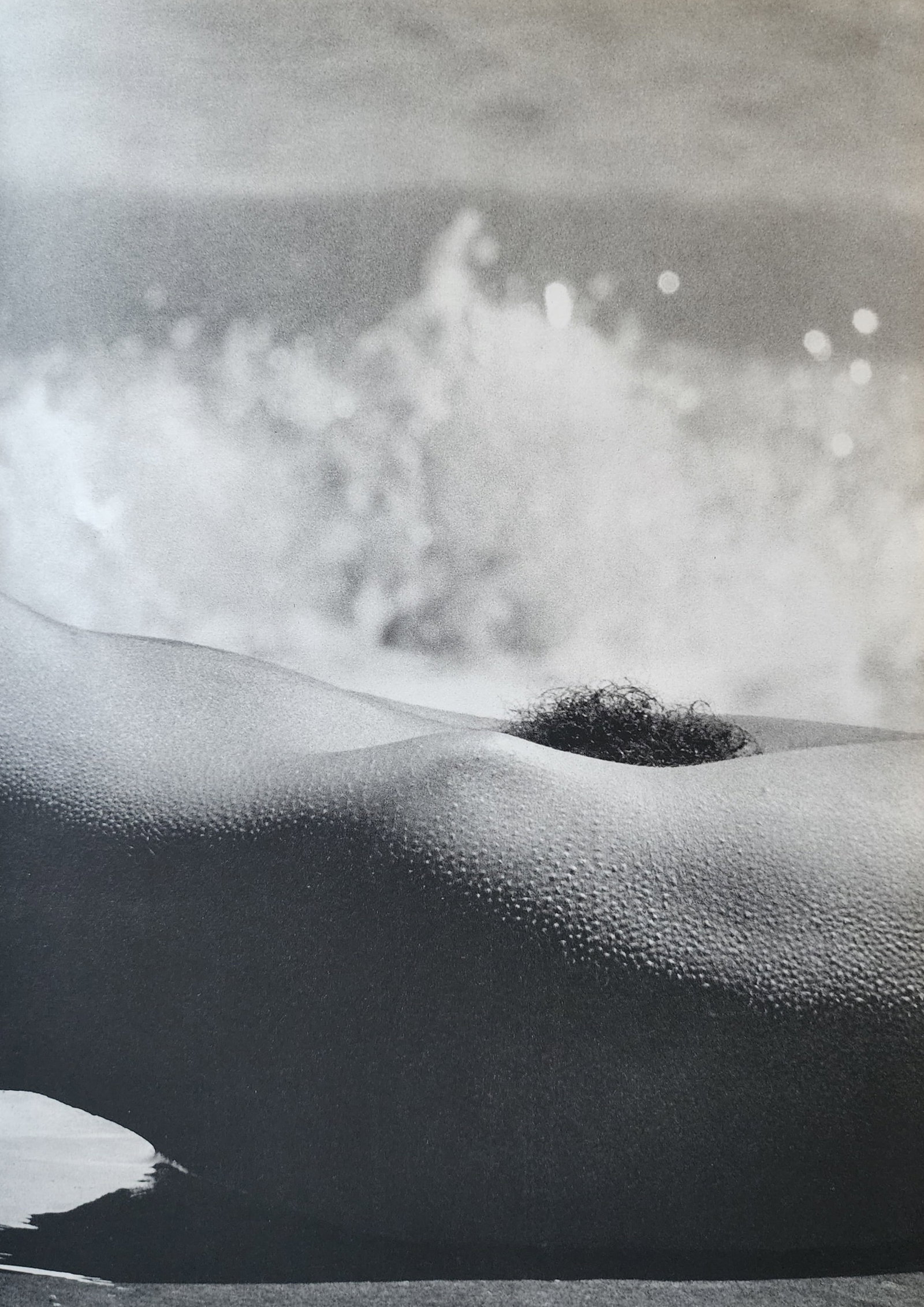 Lucien Clergue, On the beach, 1973: Photographer: Lucien Clergue (France, 1934 - 2014) - renowned French photographer with a diverse body of work, he is perhaps best known for his dynamic female nude studies in and around water which of