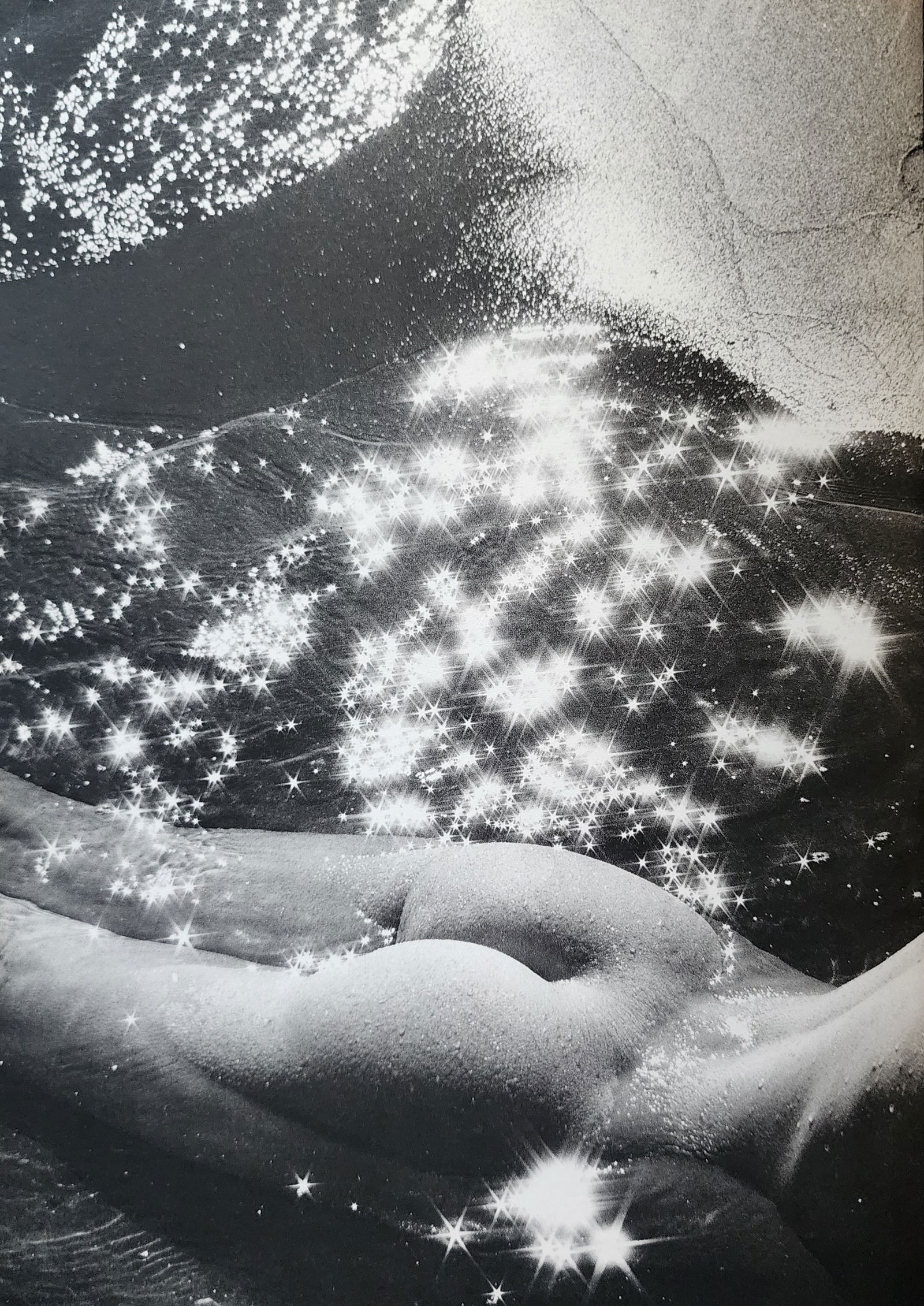 Lucien Clergue, On the beach, 1973: Photographer: Lucien Clergue (France, 1934 - 2014) - renowned French photographer with a diverse body of work, he is perhaps best known for his dynamic female nude studies in and around water which of