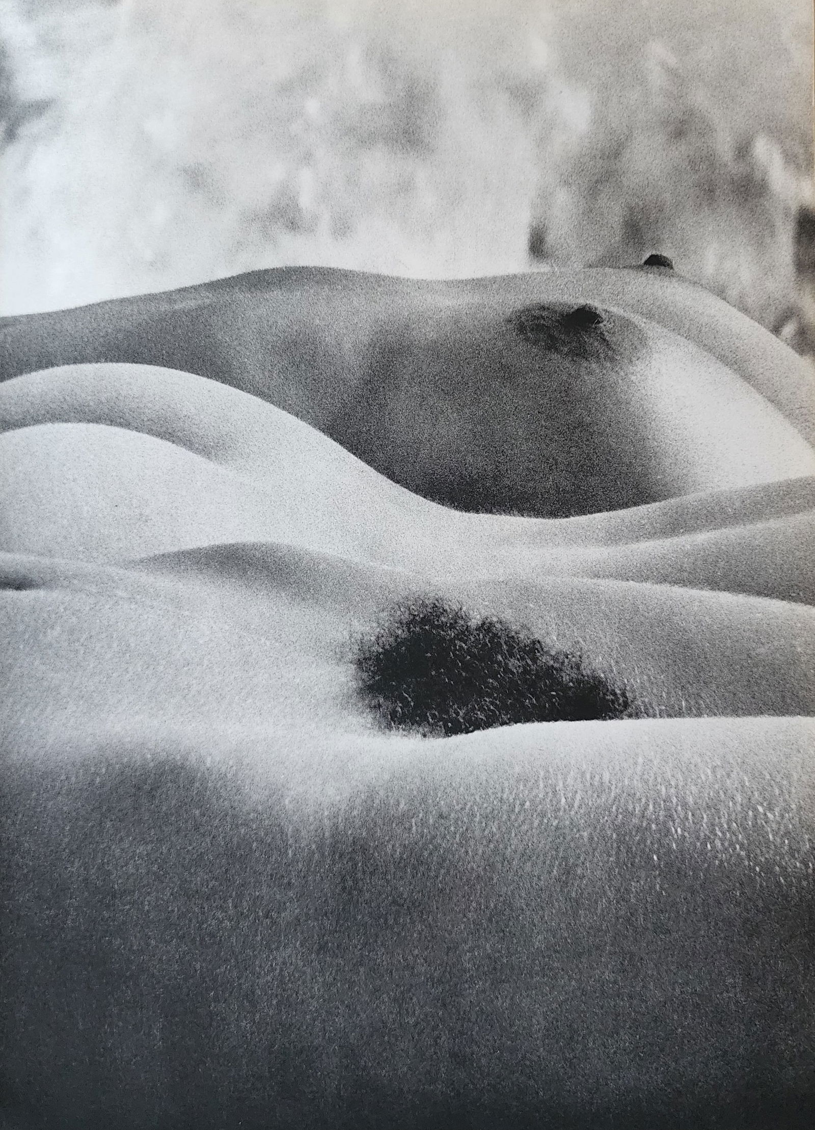 Lucien Clergue, On the beach, 1973: Photographer: Lucien Clergue (France, 1934 - 2014) - renowned French photographer with a diverse body of work, he is perhaps best known for his dynamic female nude studies in and around water which of
