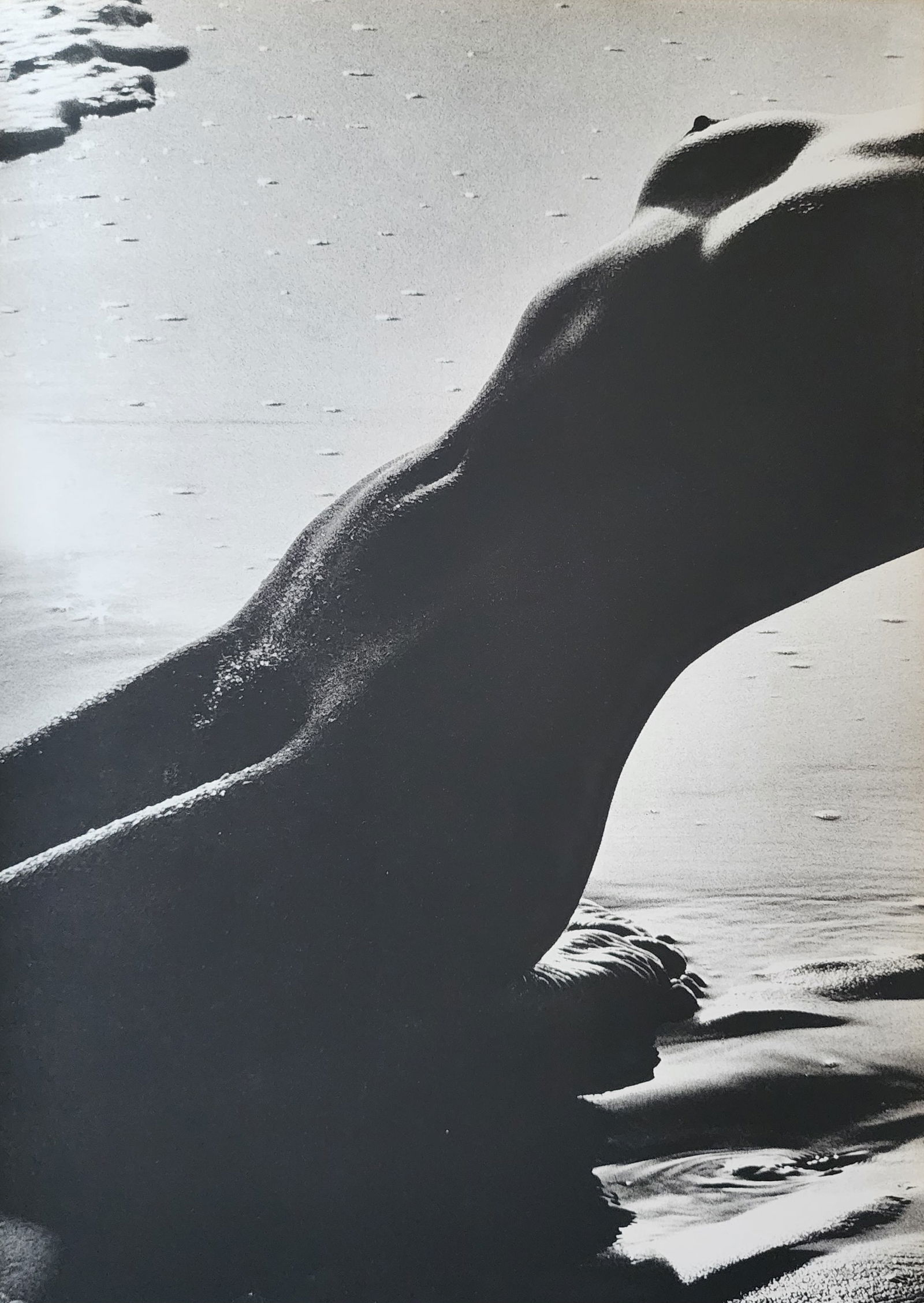 Lucien Clergue, On the beach, 1973: Photographer: Lucien Clergue (France, 1934 - 2014) - renowned French photographer with a diverse body of work, he is perhaps best known for his dynamic female nude studies in and around water which of