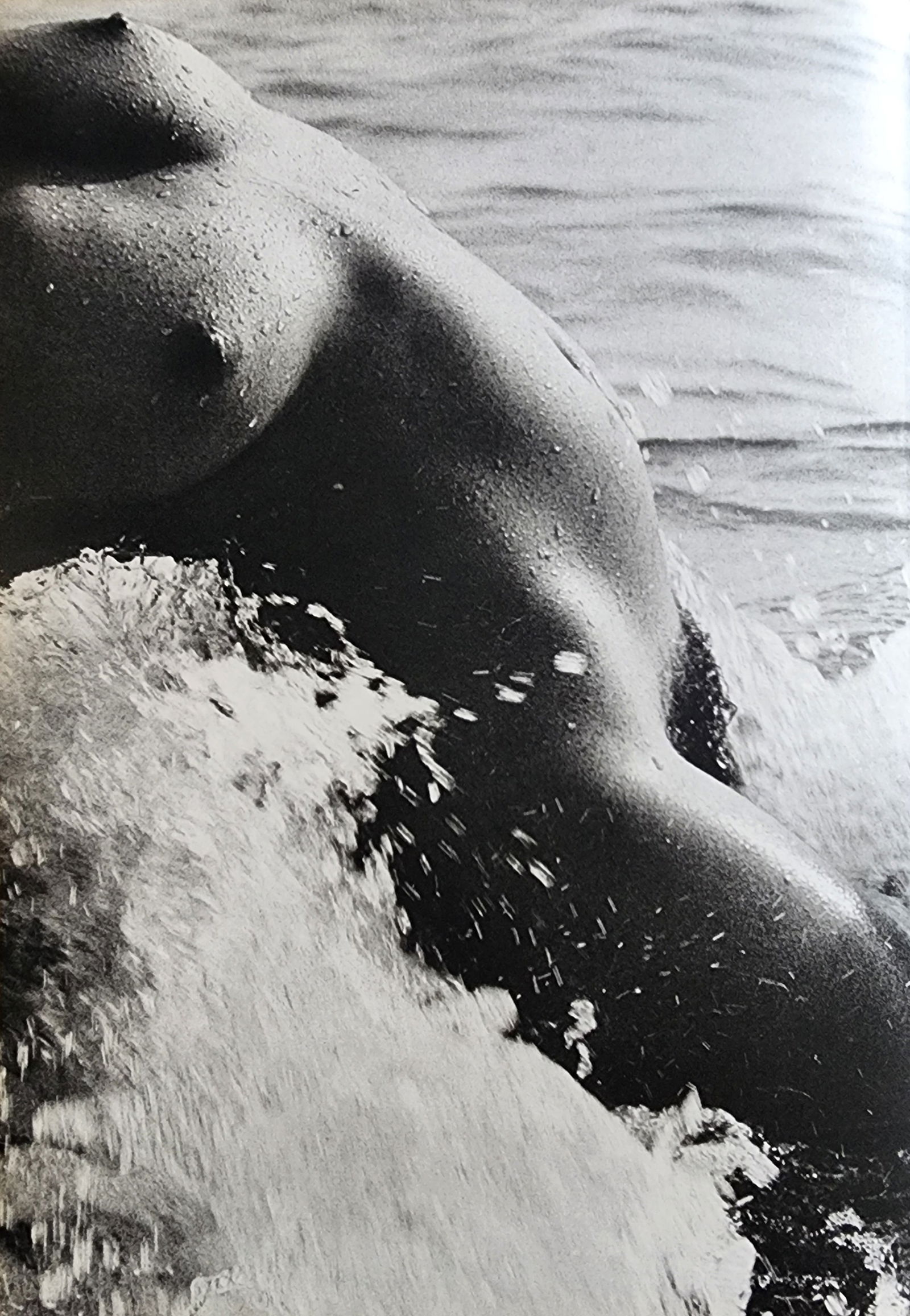 Lucien Clergue, On the beach, 1973: Photographer: Lucien Clergue (France, 1934 - 2014) - renowned French photographer with a diverse body of work, he is perhaps best known for his dynamic female nude studies in and around water which of
