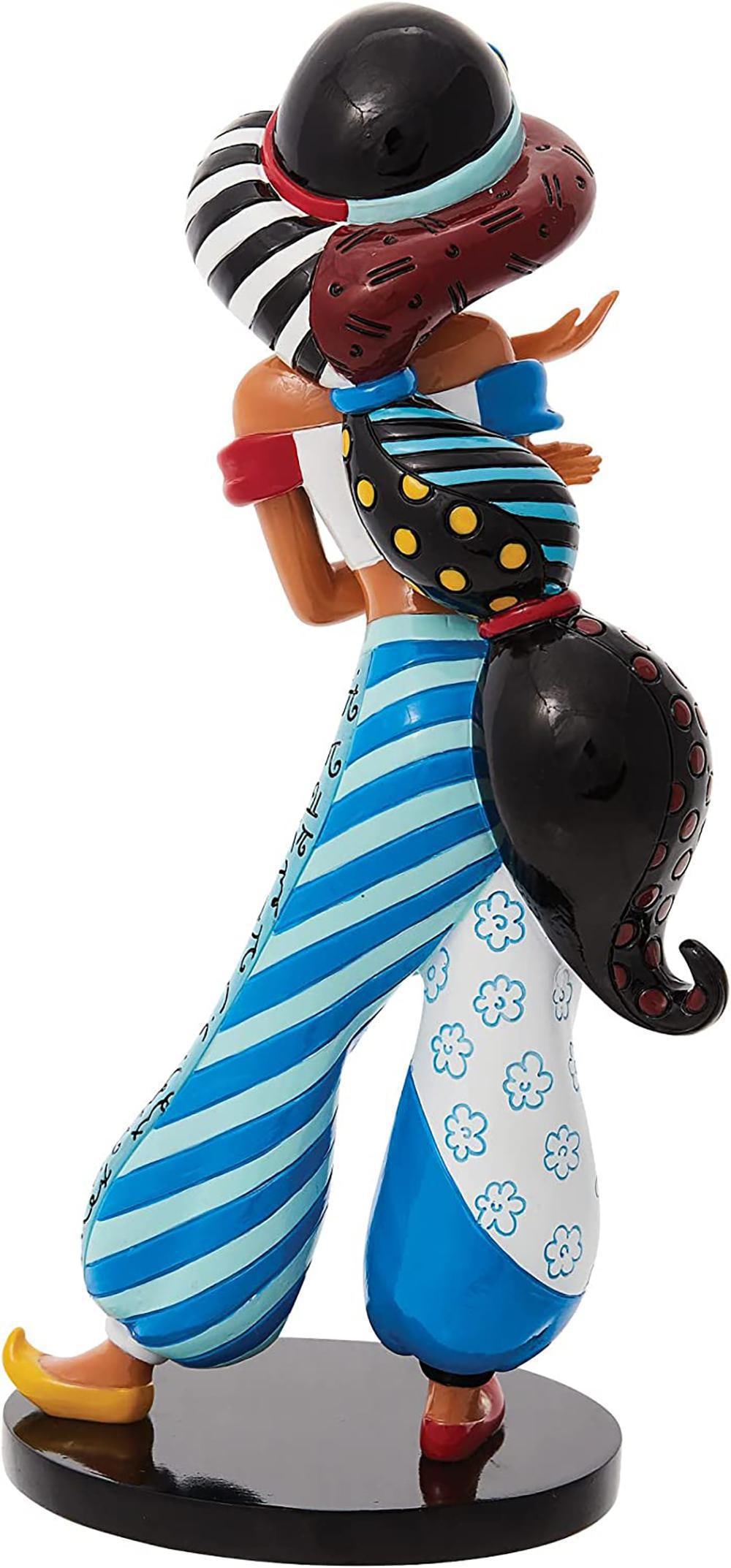 Romero Britto, Disney's 'Jasmine', Stone Resin Sculpture: DISNEY BY ROMERO BRITTO 'Jasmine' Signed, Romero Britto, on the lower right leg Material: Stone Resin Product Dimensions: 7.87 in. H x 2.55 in. W x 3.74 in L Cartoon Character: Disney Provenance: Auth