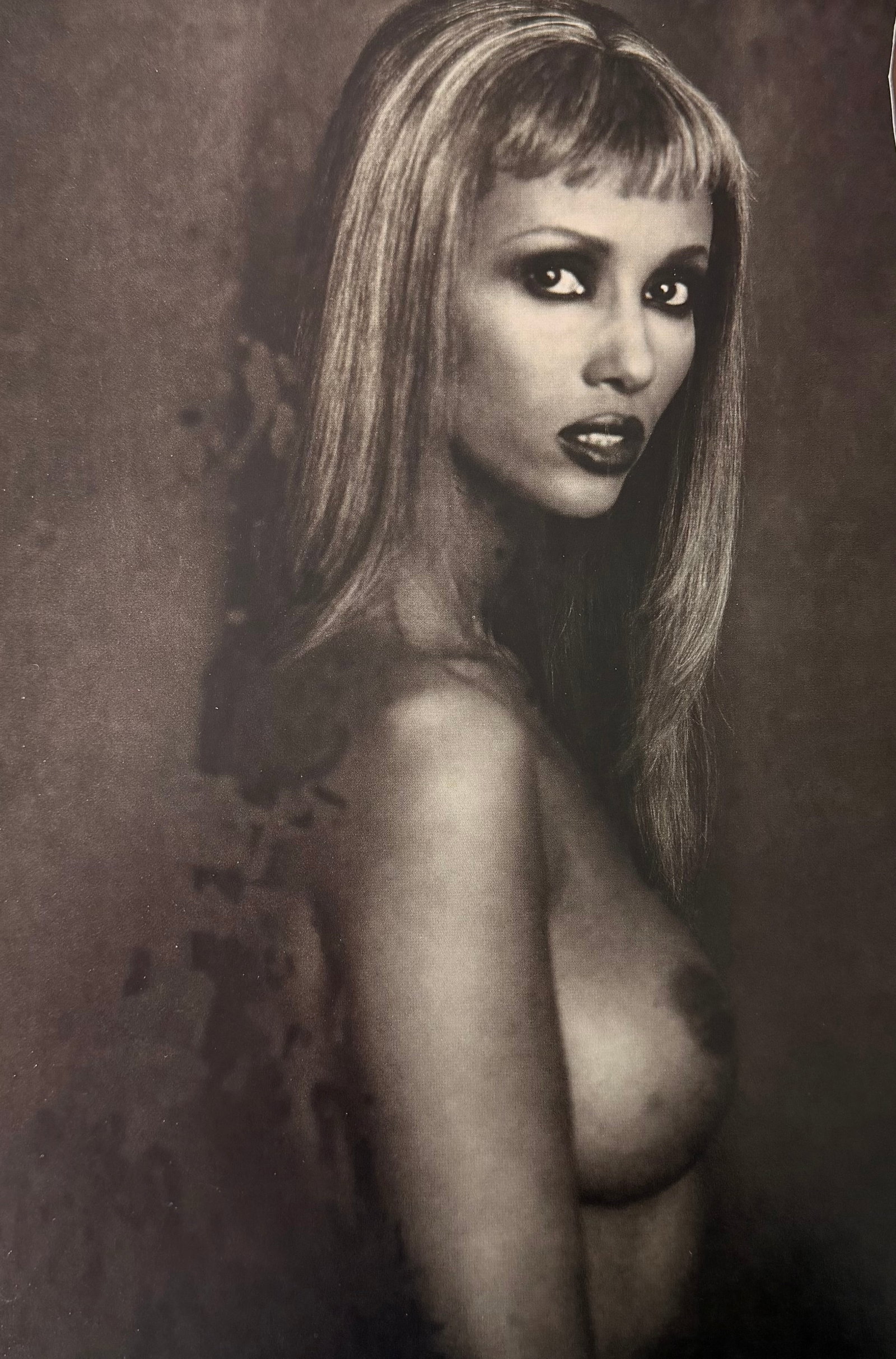 Iman, Super Model, 2007: Model: Iman Title/Subject: Super Model Type Of Print: Authentic Sheet Fed Photogravure/Heliogravure. Date Of Print: 2007 Paper: Medium weight, satin/matte finish. Print Origin: Singapore Approximate I