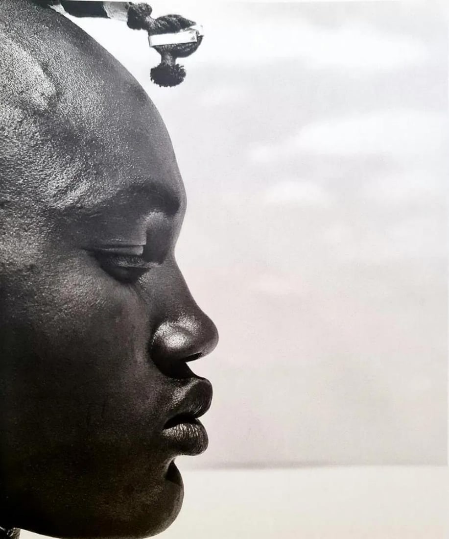 Herb Ritts, Darati Profile, Africa, 1993: Photographer: Herbert "Herb" Ritts (American, 1952 - 2002) - renowned fashion, art and celebrity photographer. Subject: "Herb Ritts, Darati Profile, Africa, 1993 " Type Of Print: Fine Duotone Photo En