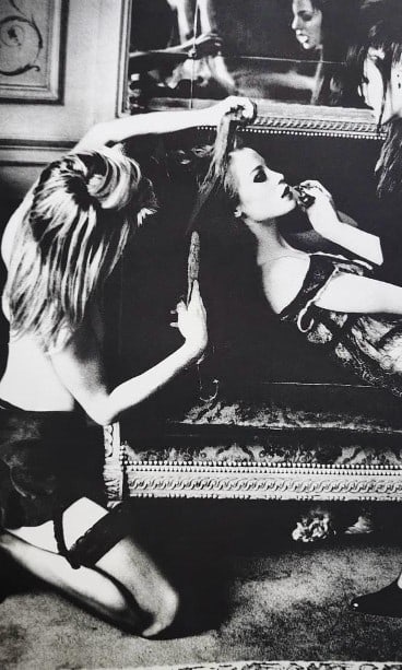 Ellen Von Unwerth 'Twin Palms' 1994: Artist/Photographer: Ellen Von Unwerth Title/Subject: Twin Palms Type Of Print: Authentic Sheet Fed Photogravure/Heliogravure. Date Of Print: 1994 Paper: Medium weight, satin/matte finish. Print Origi