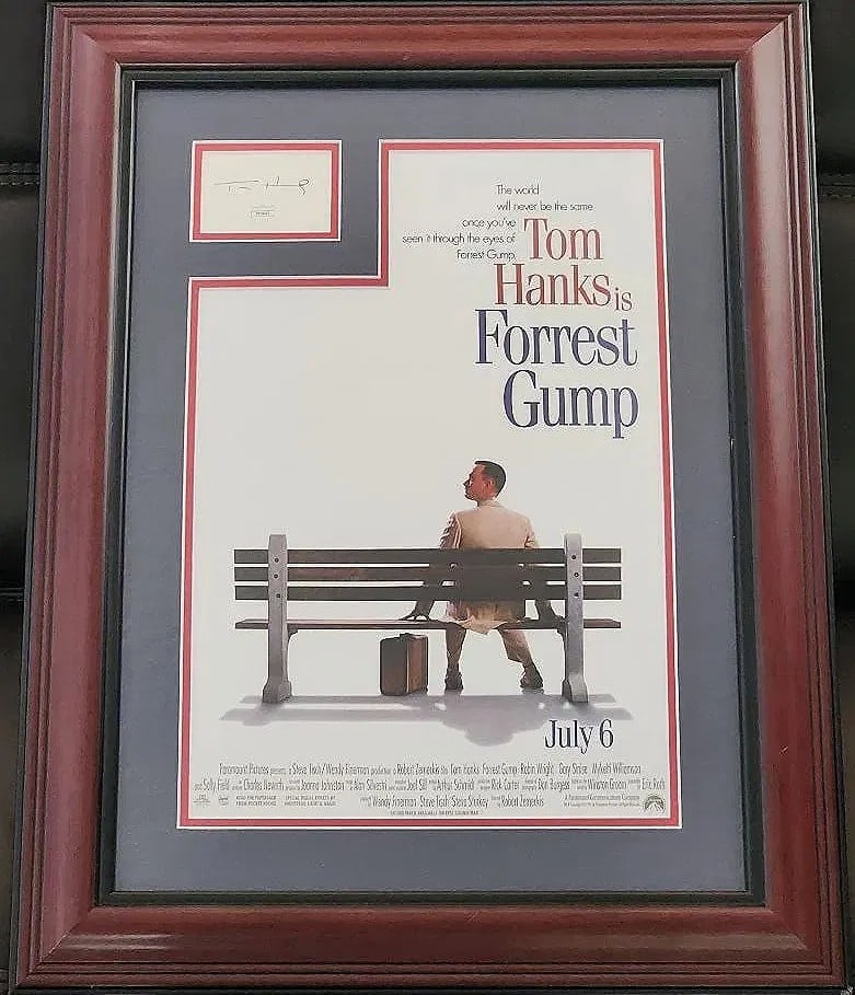 Tom Hanks, Forrest Gump Movie Poster JSA Authenticated Signature (1 of 2)