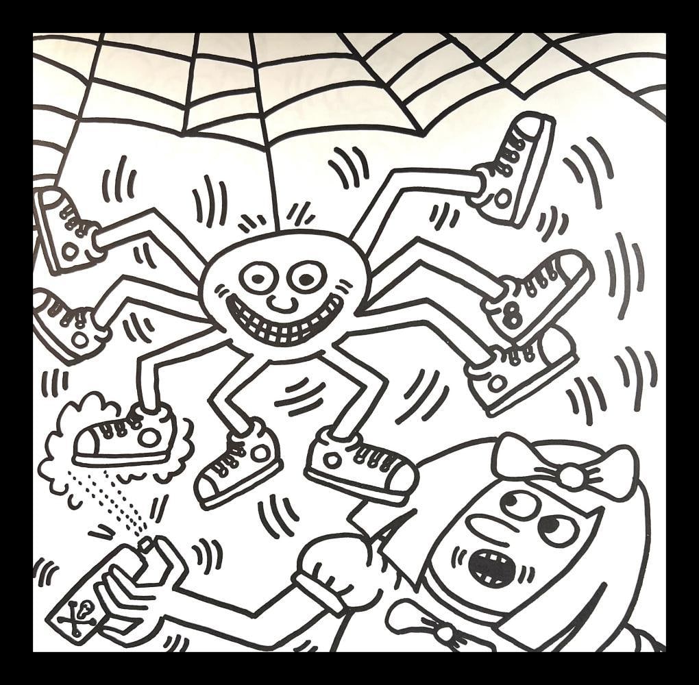 Keith Haring, Untitled X, Lithograph, 1994: Artist: Keith Haring Title: Untitled X Year: 1985 Dimensions: 11.5 in. by 11 in. Edition: From the rare limited edition of 300 Publisher: Keith Haring POP Shop NYC Medium: Lithograph on Paper Conditio