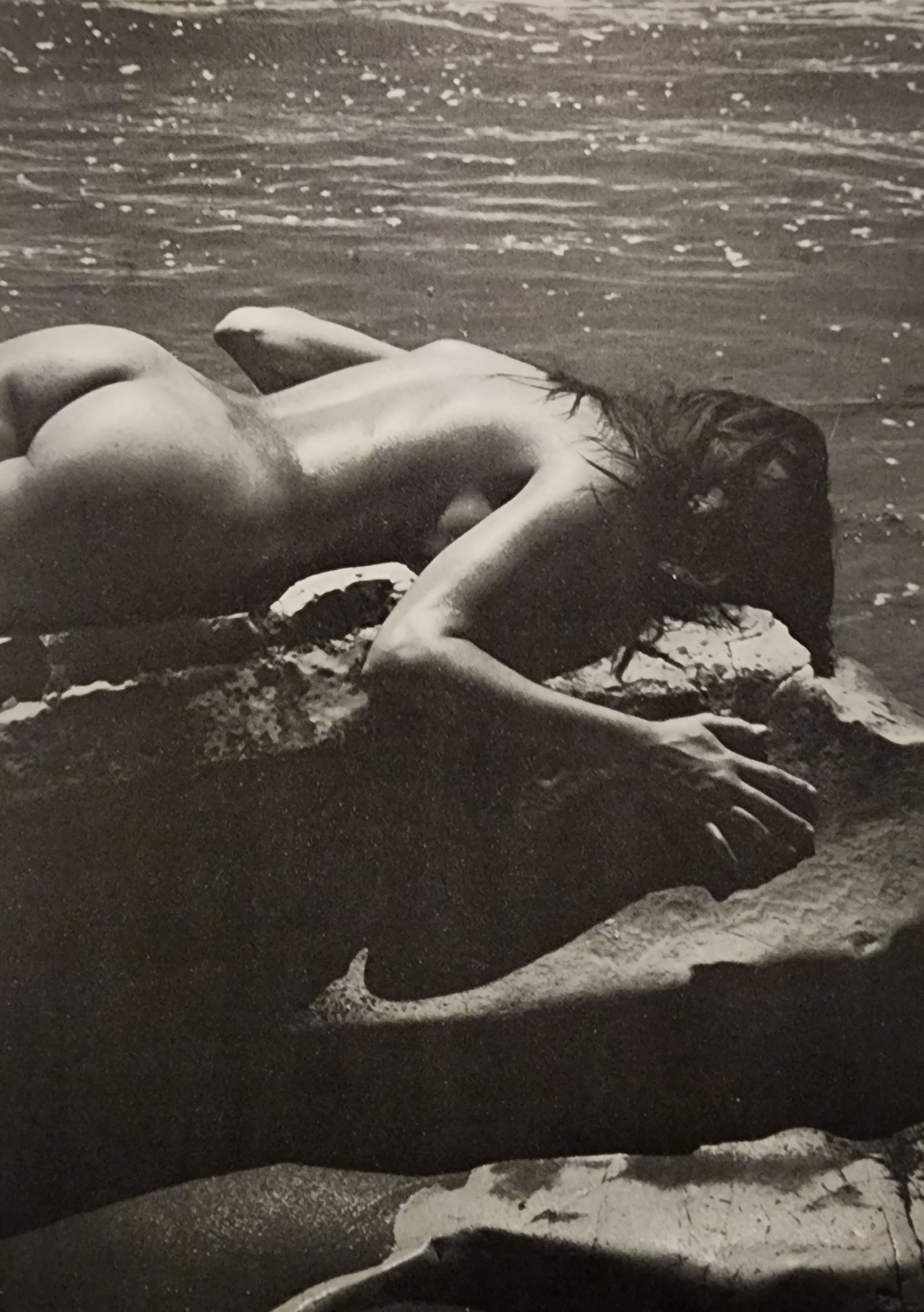 Andre de Dienes, Vintage Nudes, 1961: Artist/Photographer: Type Of Print: Authentic Sheet Fed Photogravure/Heliogravure. Date Of Print: Paper: Medium weight, satin/matte finish. Approximate Image Size: 8x5.5 inches Matted Size: 14x11 Inch