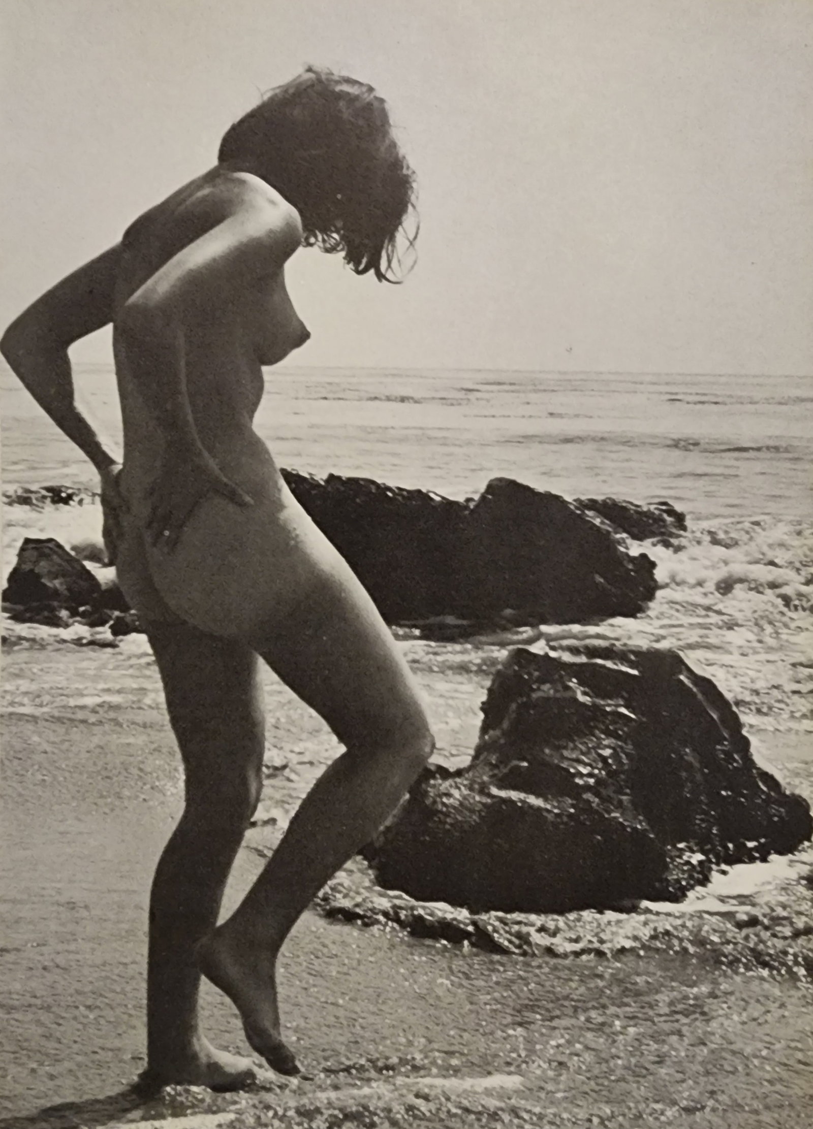 Andre de Dienes, Vintage Nudes, 1961: Artist/Photographer: Type Of Print: Authentic Sheet Fed Photogravure/Heliogravure. Date Of Print: Paper: Medium weight, satin/matte finish. Approximate Image Size: 8x5.5 inches Matted Size: 14x11 Inch