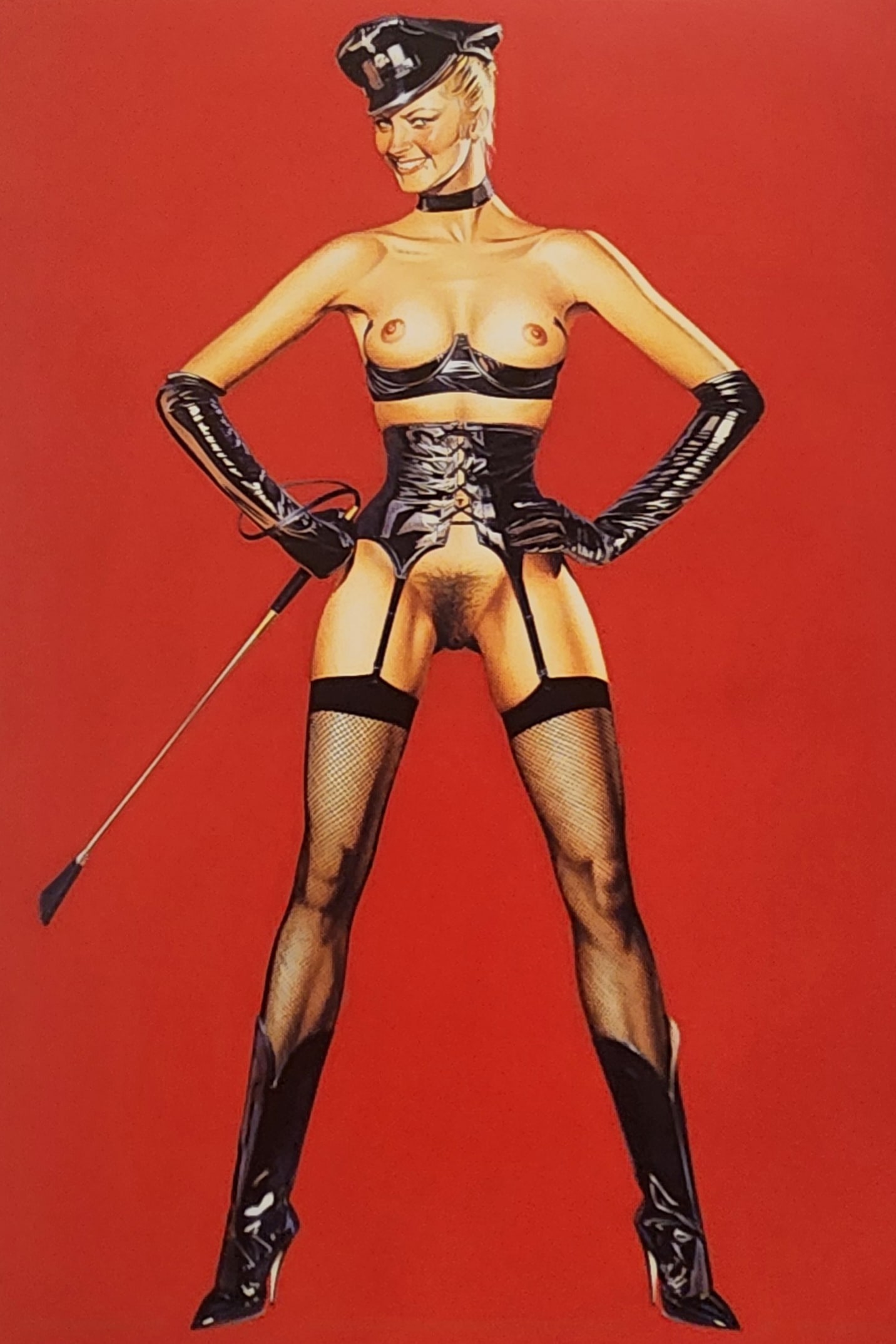 Hajime Sorayama, The Gynoids 1993 - Large format offset lithograph: Artist: Hajime Sorayama Title: The Gynoids Medium: Offset lithograph Year: 1993 Printed in Japan Size: 14 x 9 inces Matted Size: 20 x 16 Inches Condition: Excellent