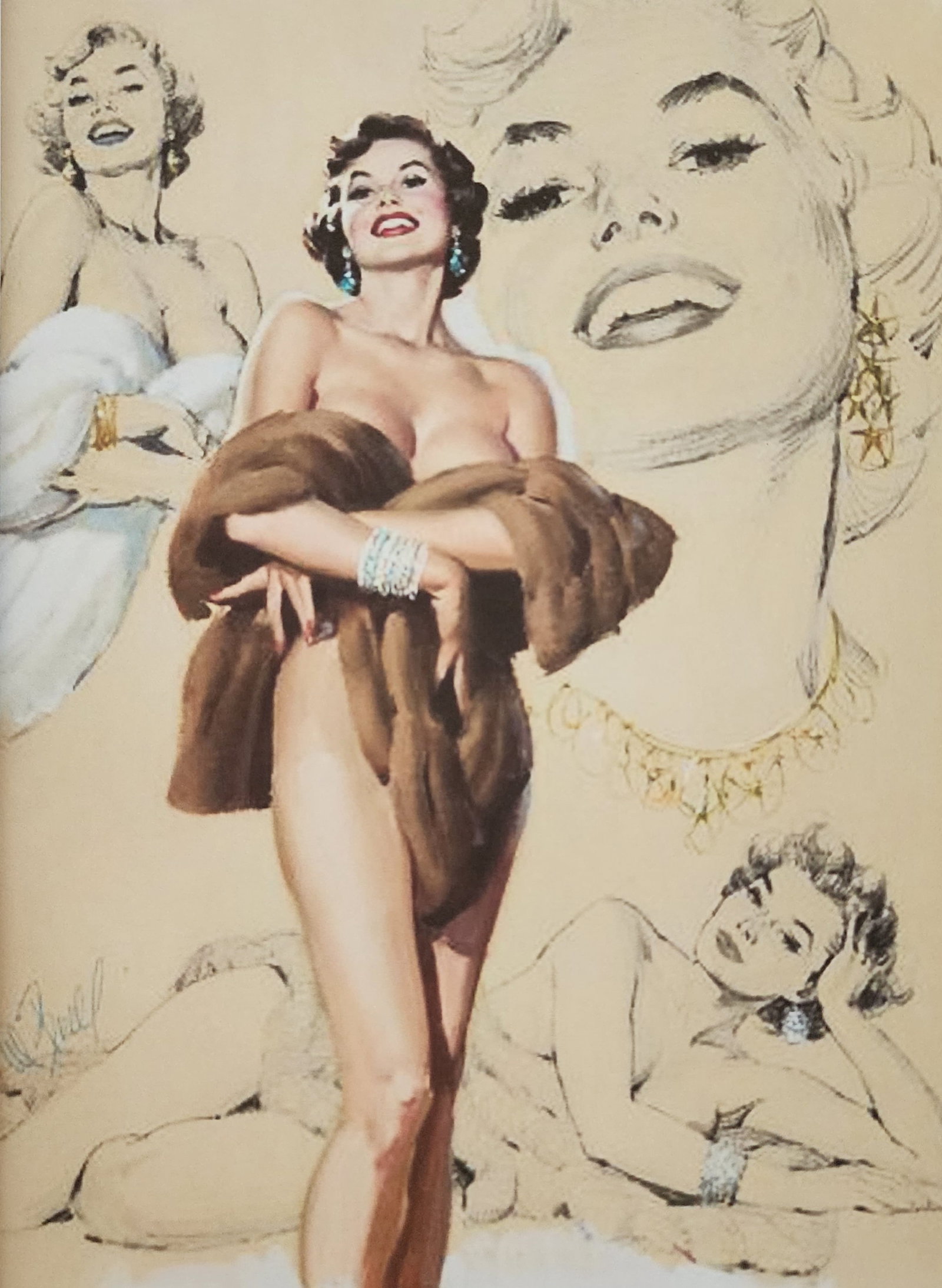 R S Rodella, Vintage Pin-Up Girls: Title/Subject: Pin-Up Girls Type Of Print: Authentic Sheet Fed Photogravure/Heliogravure. Date Of Print: 2017 Paper: Medium weight, satin/matte finish. Print Origin: Germany Approximate Image Size: 10