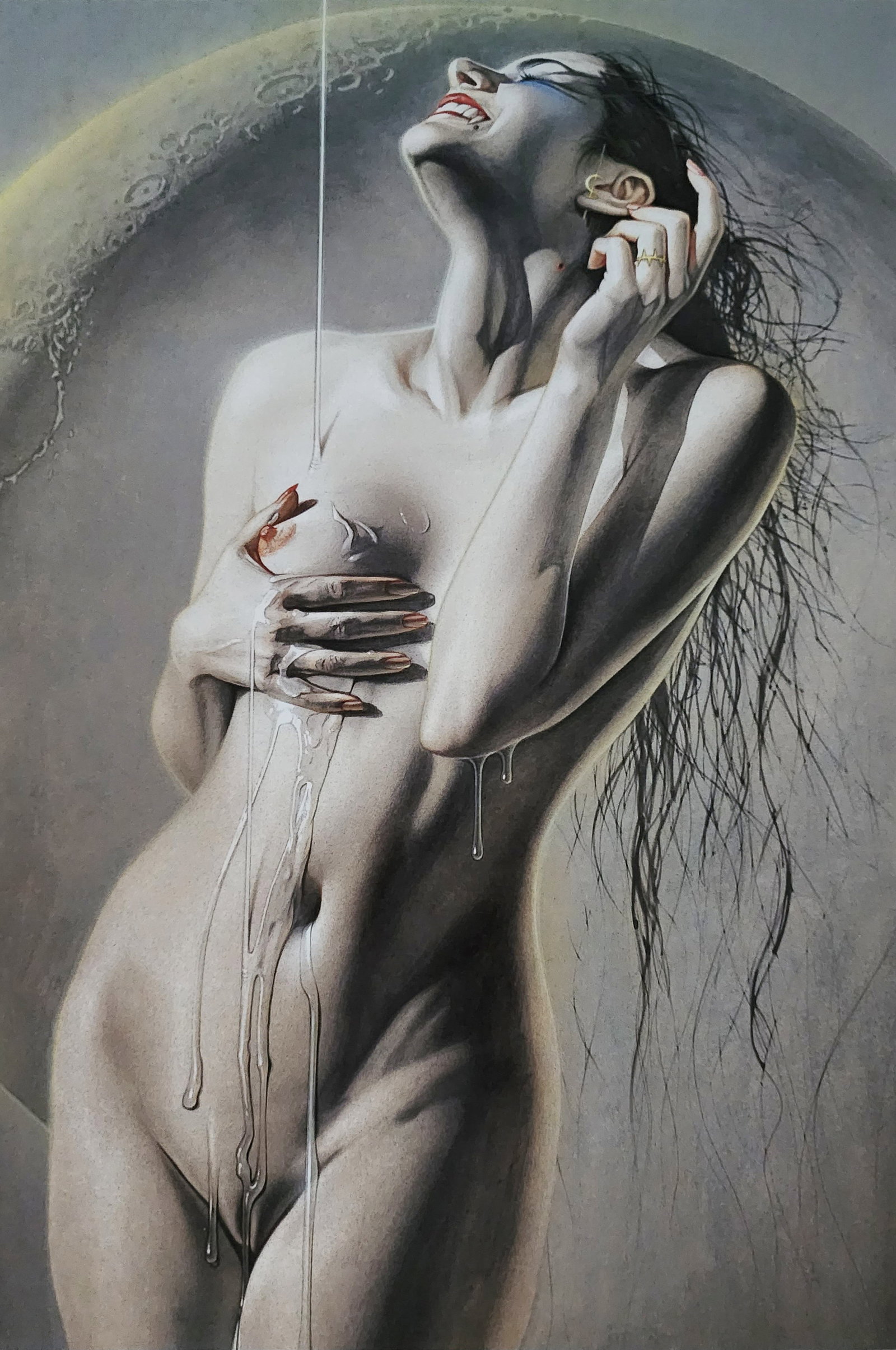 Hajime Sorayama, 'Untitled', Offset Lithograph - Large Format, 1997: Artist: Hajime Sorayama Title: Untitled Year: 1997 Offset Lithograph Dimensions: 14x10 inches Mount Board Size 16x20 inches Professionally dry Mounted on acid free backing with a 4 ply mattCondition: 