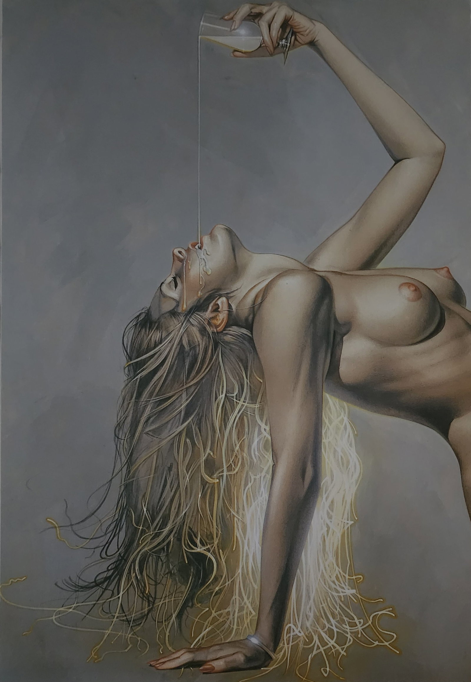 Hajime Sorayama, 'Untitled', Offset Lithograph - Large Format, 1997: Artist: Hajime Sorayama Title: Untitled Year: 1997 Offset Lithograph Dimensions: 14x10 inches Mount Board Size 16x20 inches Professionally dry Mounted on acid free backing with a 4 ply mattCondition: 