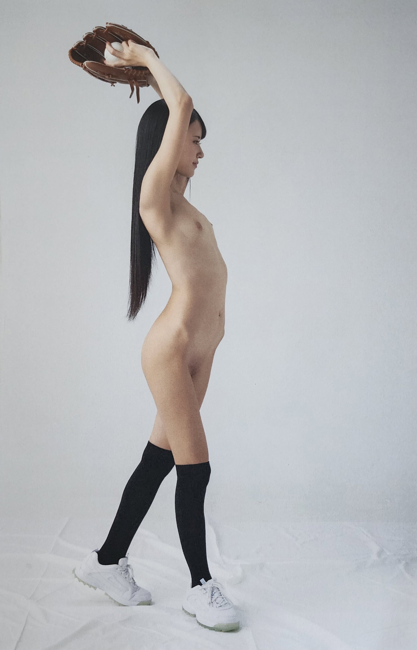 Umi Yatsugake, Absolute Sports Pose, 2022: Model: Umi Yatsugake Title/Subject: Absolute Sports Pose Type Of Print: Authentic Sheet Fed Photogravure/Heliogravure. Date Of Print: 2022 Paper: Medium weight, satin/matte finish. Print Origin: Japan