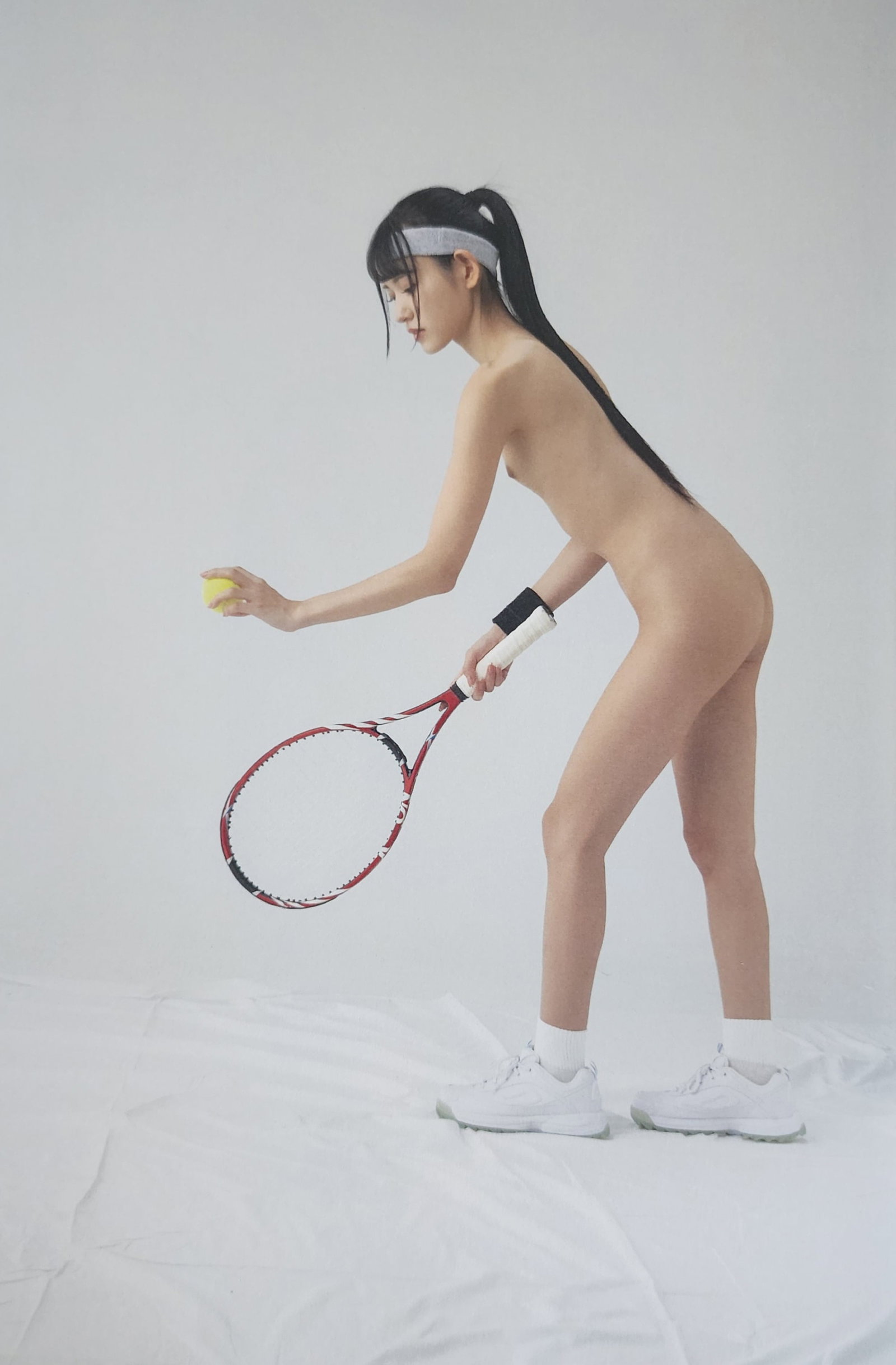Umi Yatsugake, Absolute Sports Pose, 2022: Model: Umi Yatsugake Title/Subject: Absolute Sports Pose Type Of Print: Authentic Sheet Fed Photogravure/Heliogravure. Date Of Print: 2022 Paper: Medium weight, satin/matte finish. Print Origin: Japan