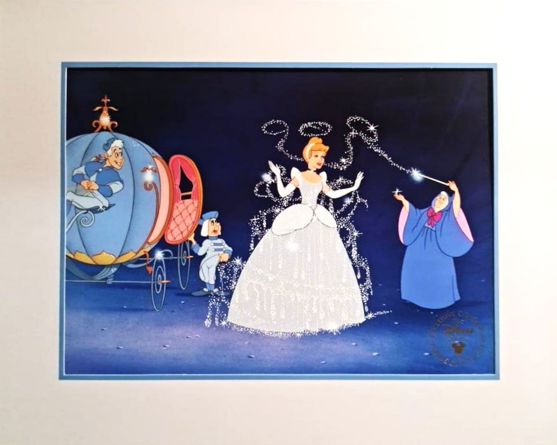 Disney's, Cinderella, Commemorative Lithograph: Subject: Cinderella Type: Lithograph Year: 1995 Size: 14" x 11" Country of Origin: USA Condition: Excellent