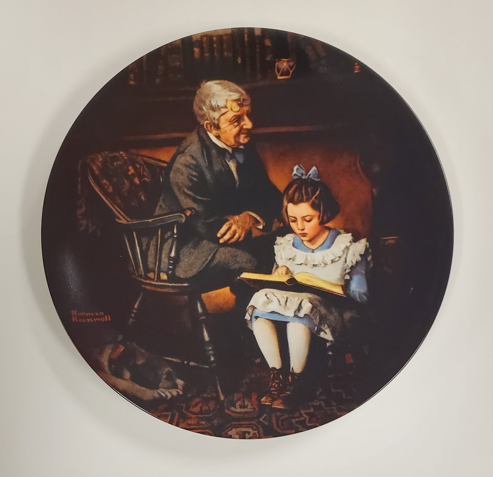 Norman Rockwell The Young Scholar 1988 Vintage Collectors Plate: Norman Rockwell The Young Scholar 1988 Vintage Collectors Plate Comes With COA from Edwin M Kowles China Company In Excellent Condition