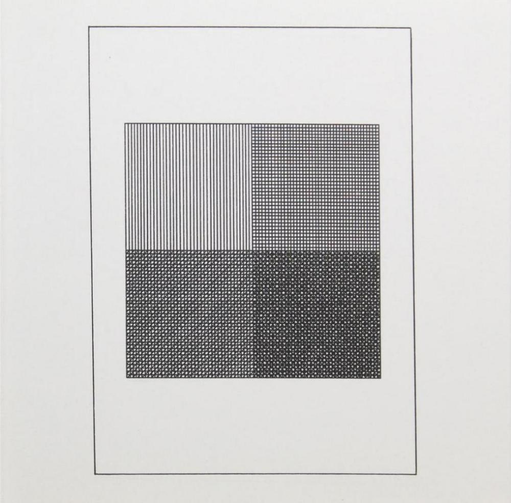 Sol Lewitt, 'Untitled' - Extra Etched Squares, From The Suite 'Ficciones', Silkscreen: Description Artist: Sol Lewitt Title: Untitled from the Suite "Ficciones" Year: 1984 Dimensions: 8in. by 8in. Edition: From the rare limited edition Publisher: Limited Editions Club, New York Suite: F